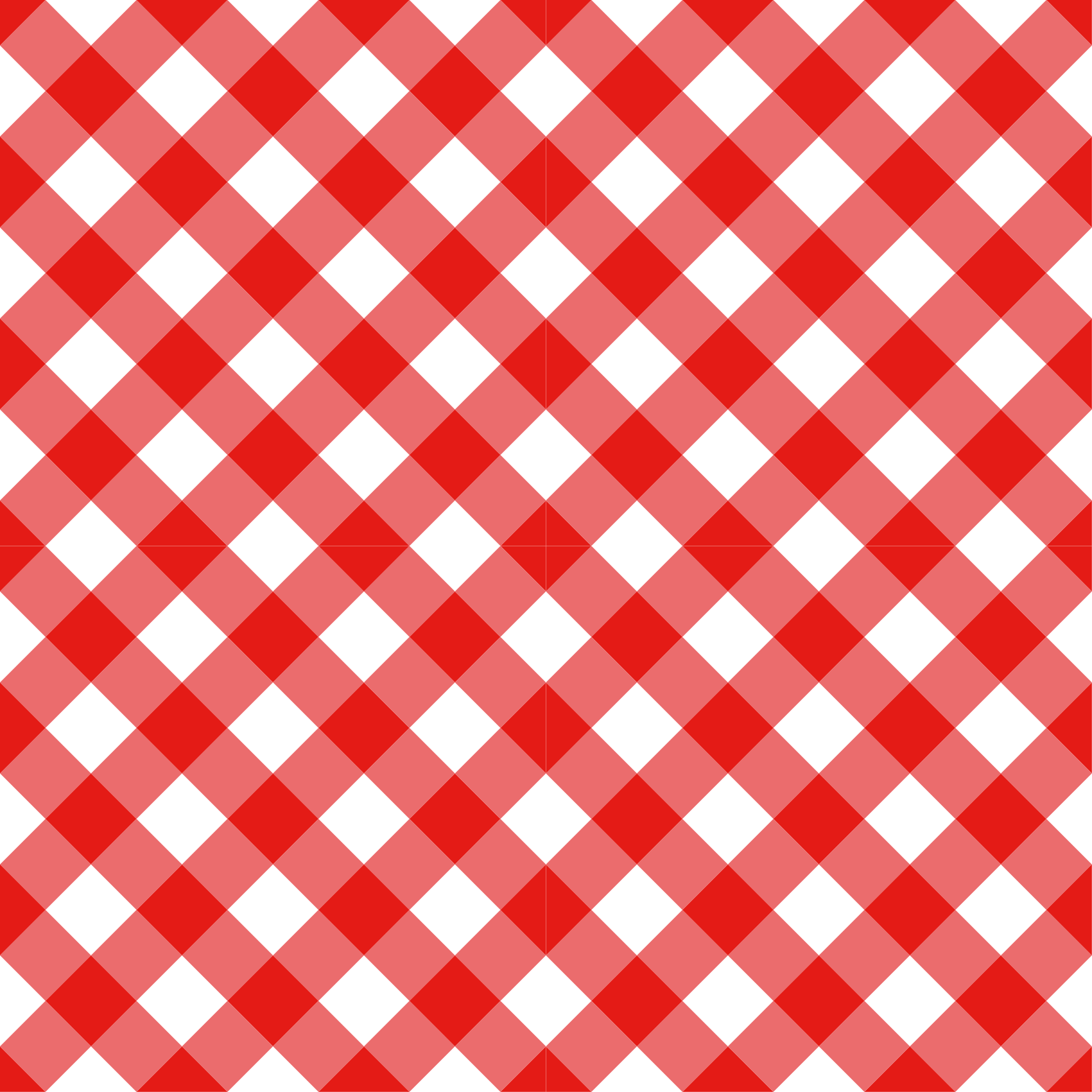 Covor vinil vărgat motiv în carouri roșii - TenStickers