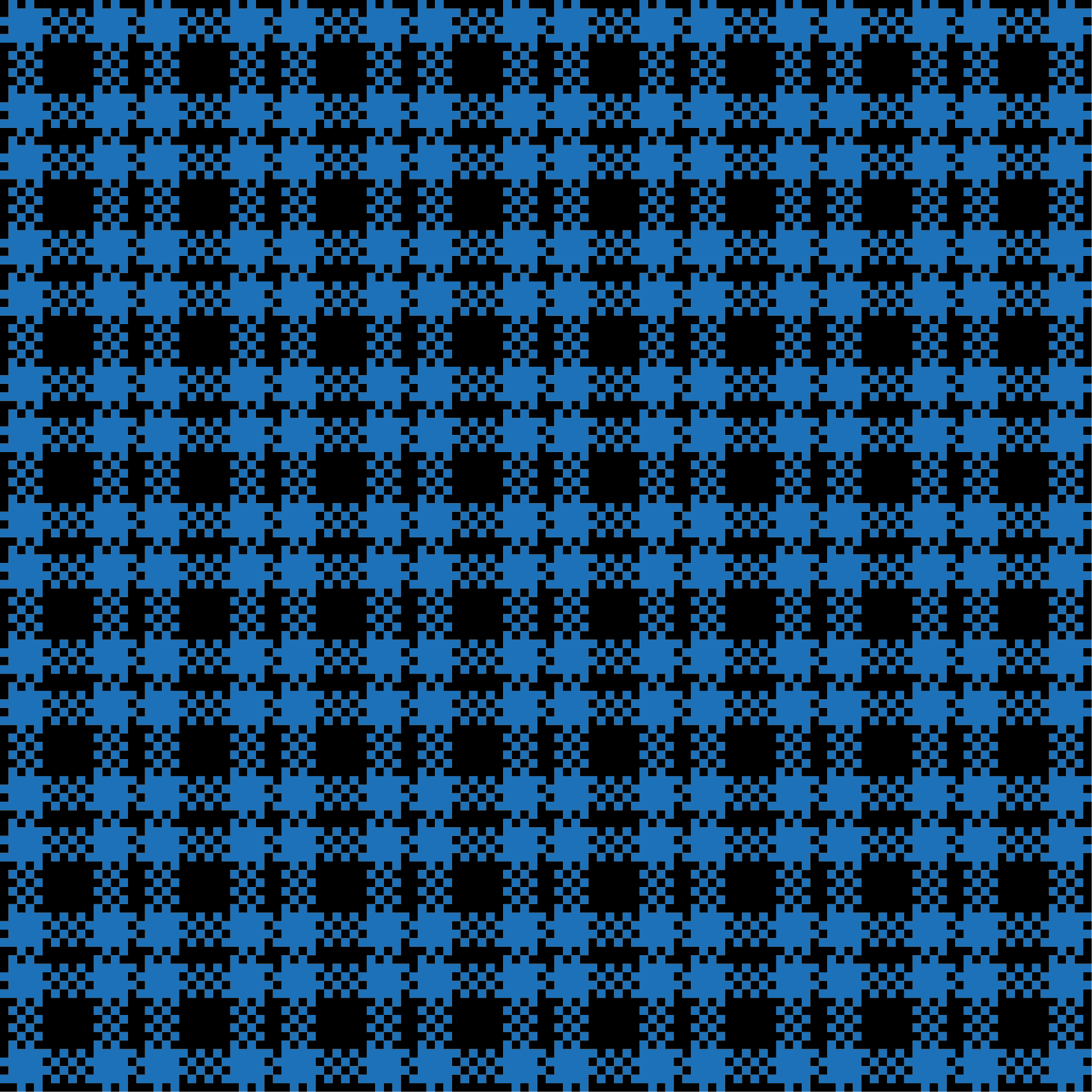 Covor vinil efect de țiglă model în carouri albastre - TenStickers