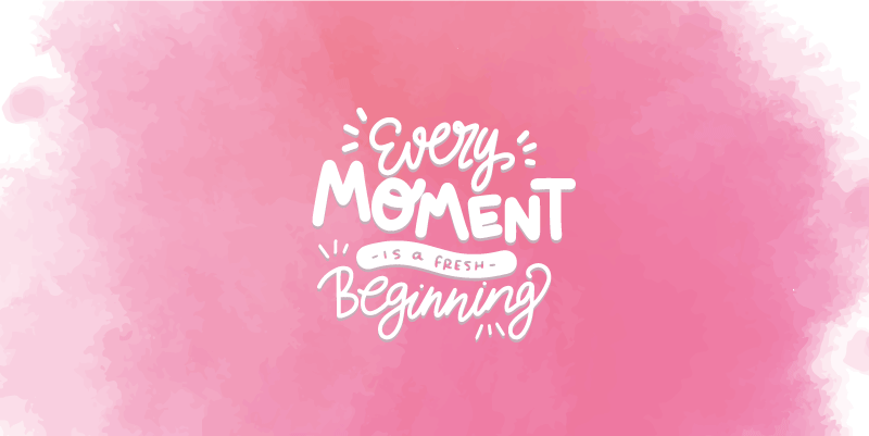 Covoare de vinil cu fraze fiecare clipă nouă - TenStickers