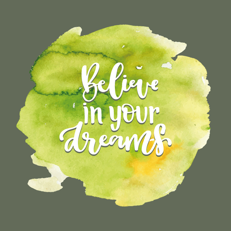 Covoare de vinil cu fraze încredere în aspirații - TenStickers