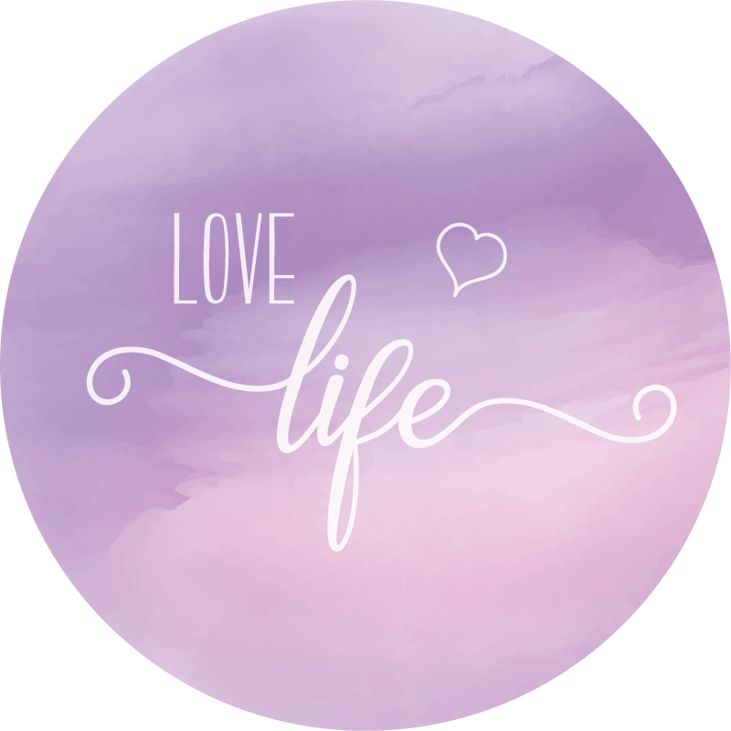 Covoare de vinil cu fraze prețuiește viața - TenStickers