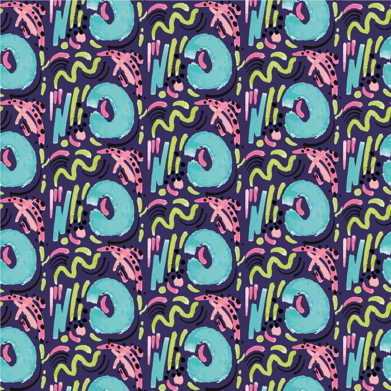 Alții covor de vinil model colorat jucăuș - TenStickers