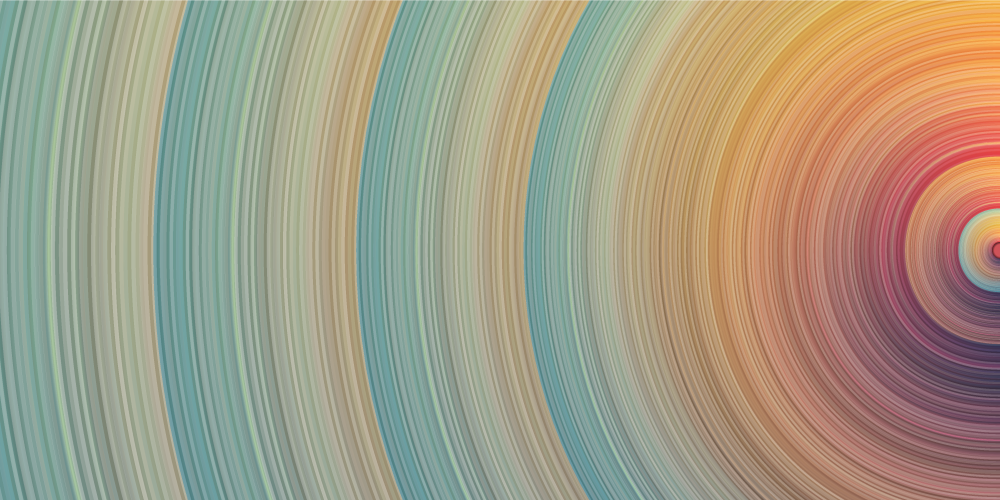 Covor vinil minimalist valuri de culoare spiralate - TenStickers