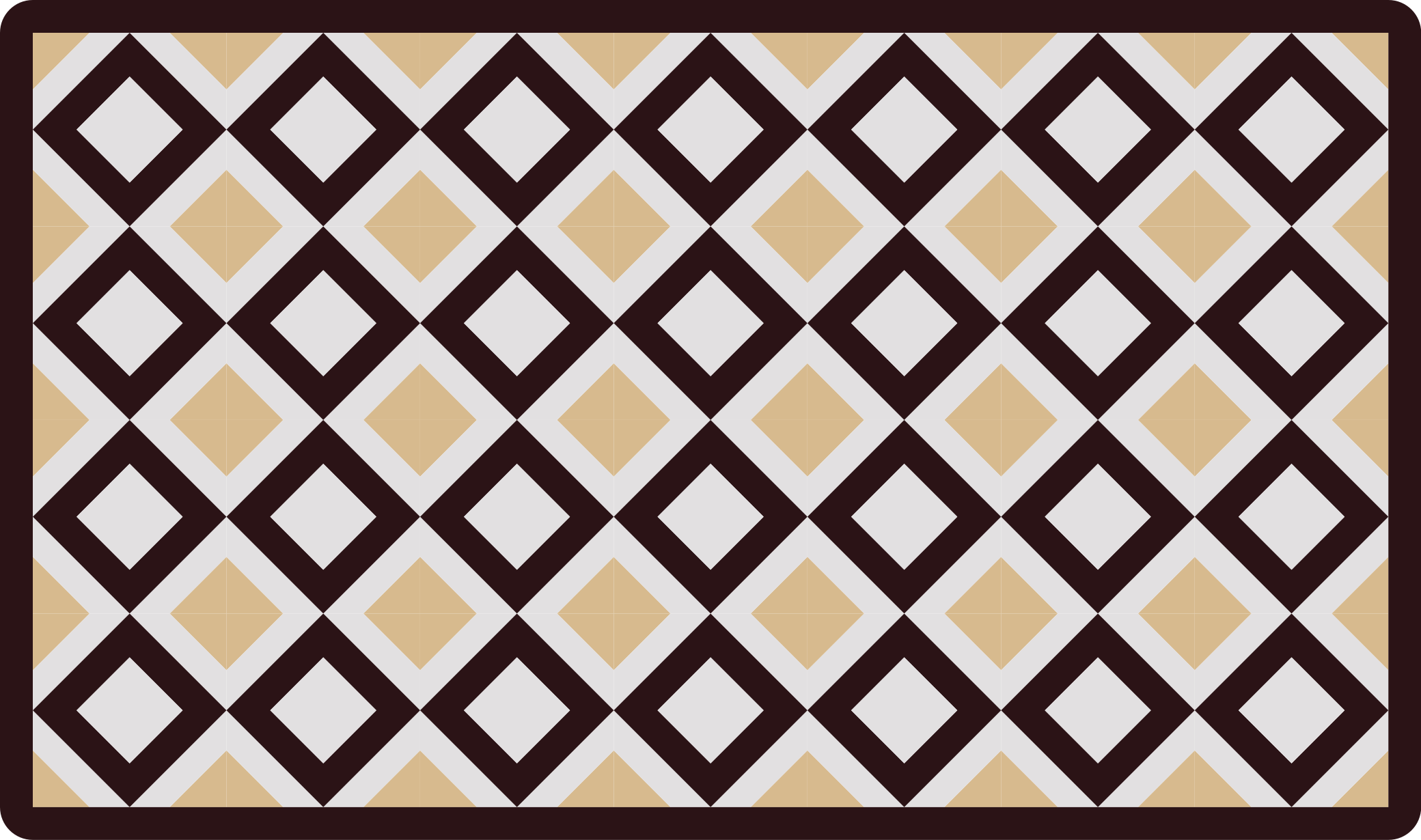 Covor de vinil geometric elementul diamant - TenStickers