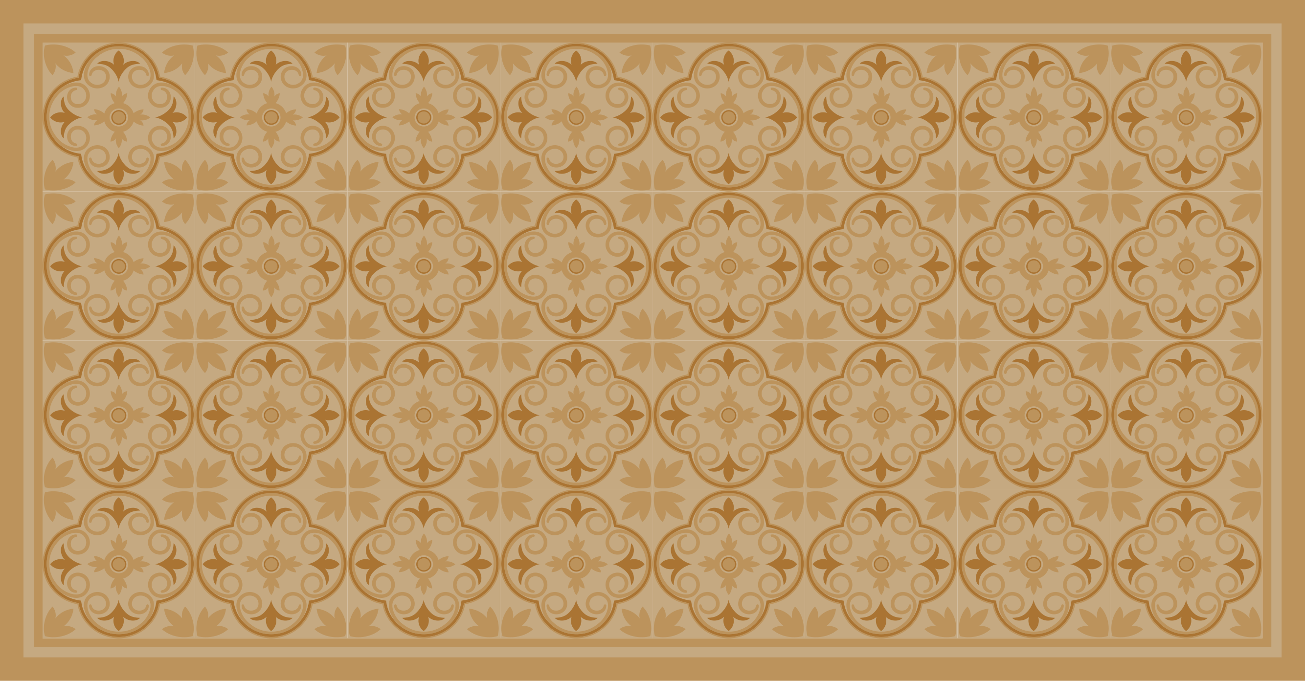 Covor de vinil hol motiv geometric al plăcilor - TenStickers