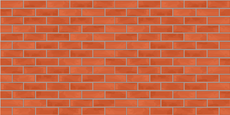 Covor de vinil efect de piatră model de cărămidă roșie - TenStickers