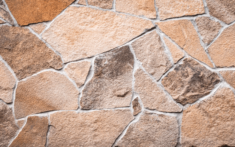 Covor maro deschis neregulat cu textură de piatră - TenStickers