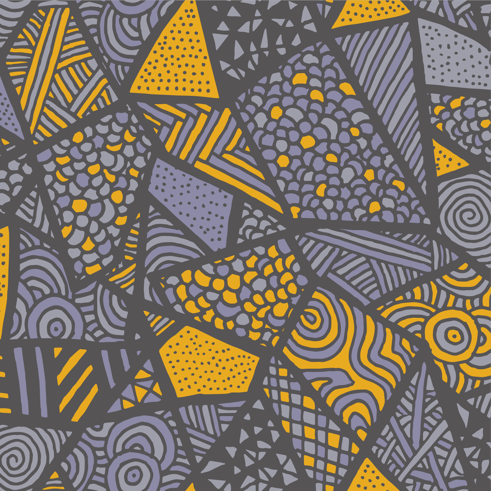 Covor de vinil geometric forme gri dinamice - TenStickers