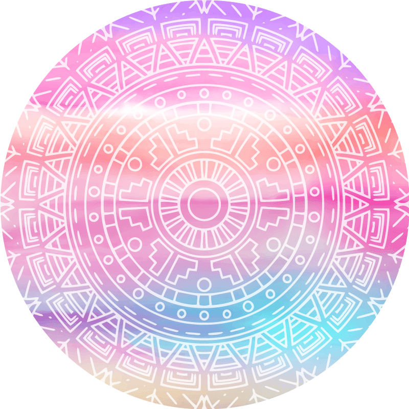 Covor vinil mandala element geometric plin de viață - TenStickers