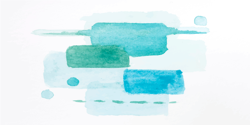 Covor de vinil hol blocuri de culori acvatice - TenStickers