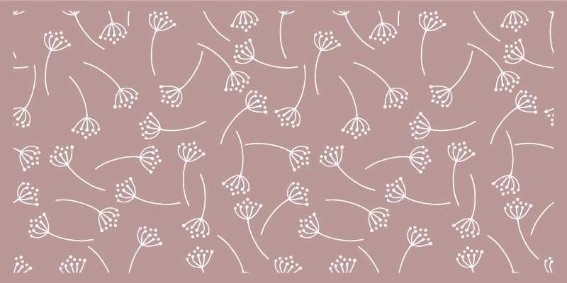 Covor vinil cu aspect de natura model floral moale - TenStickers