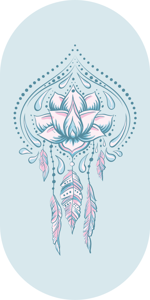 Covor vinil mandala model de lotus - TenStickers