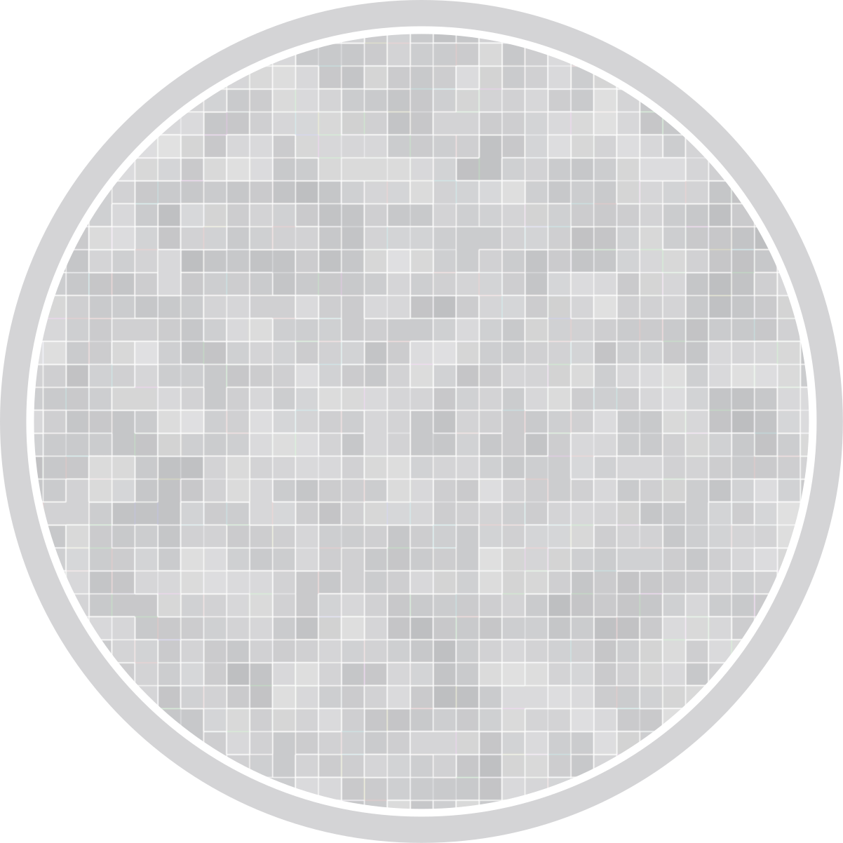 Covor alb de mozaic din dale gri - TenStickers