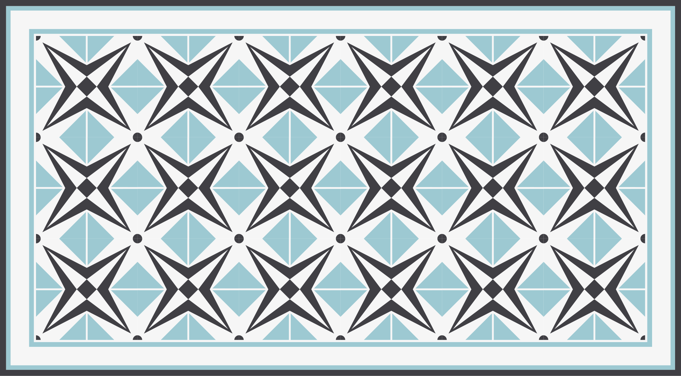 Albastru deschis și cenușiu covor țiglă - TenStickers