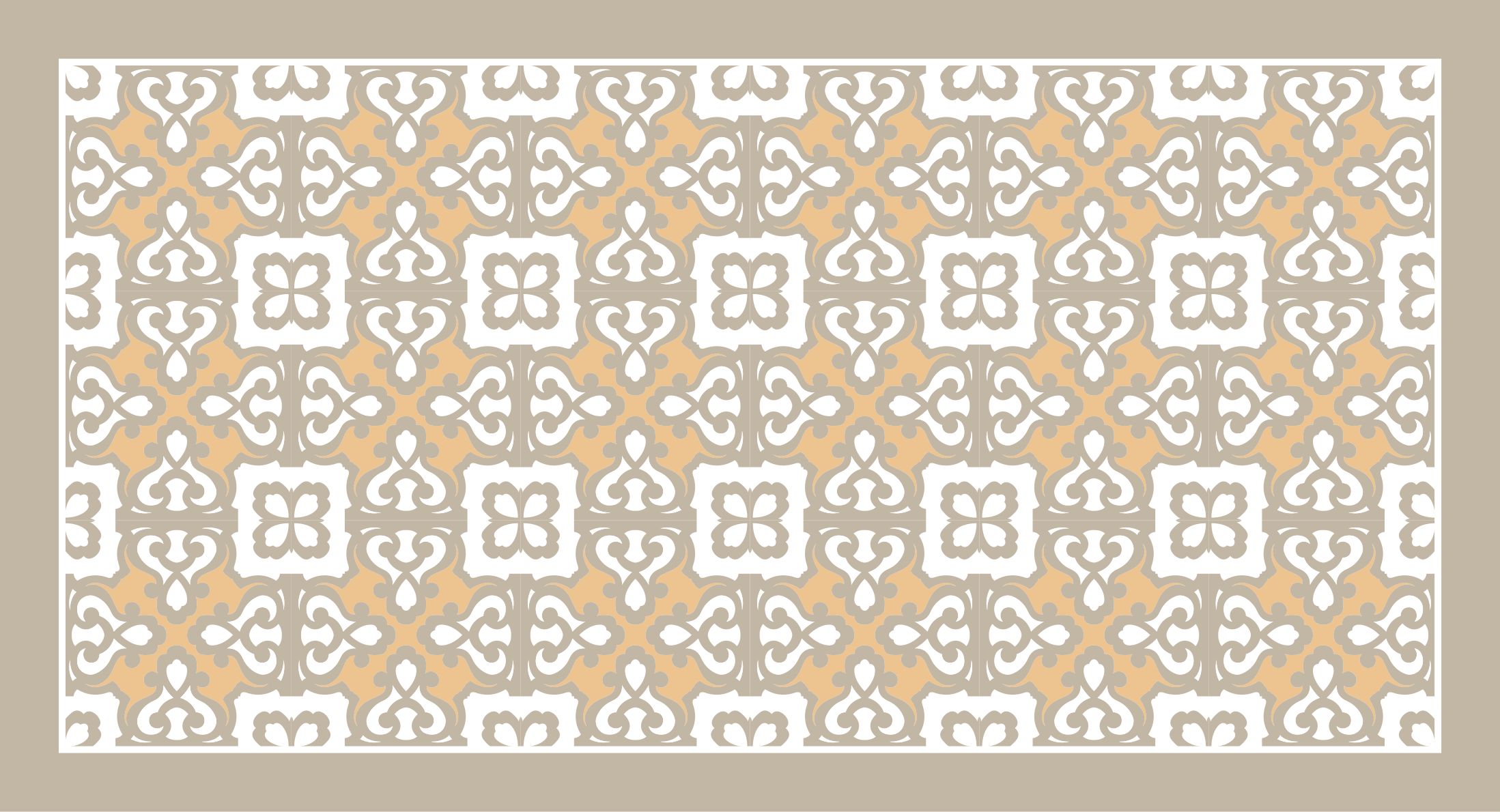 Covor de vinil mozaic cu accente elegante și patterned - TenStickers