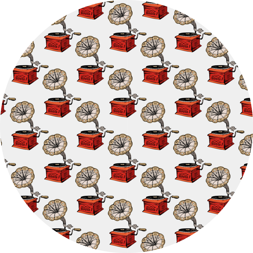 Covor de vinil texturat cutii muzicale retro - TenStickers