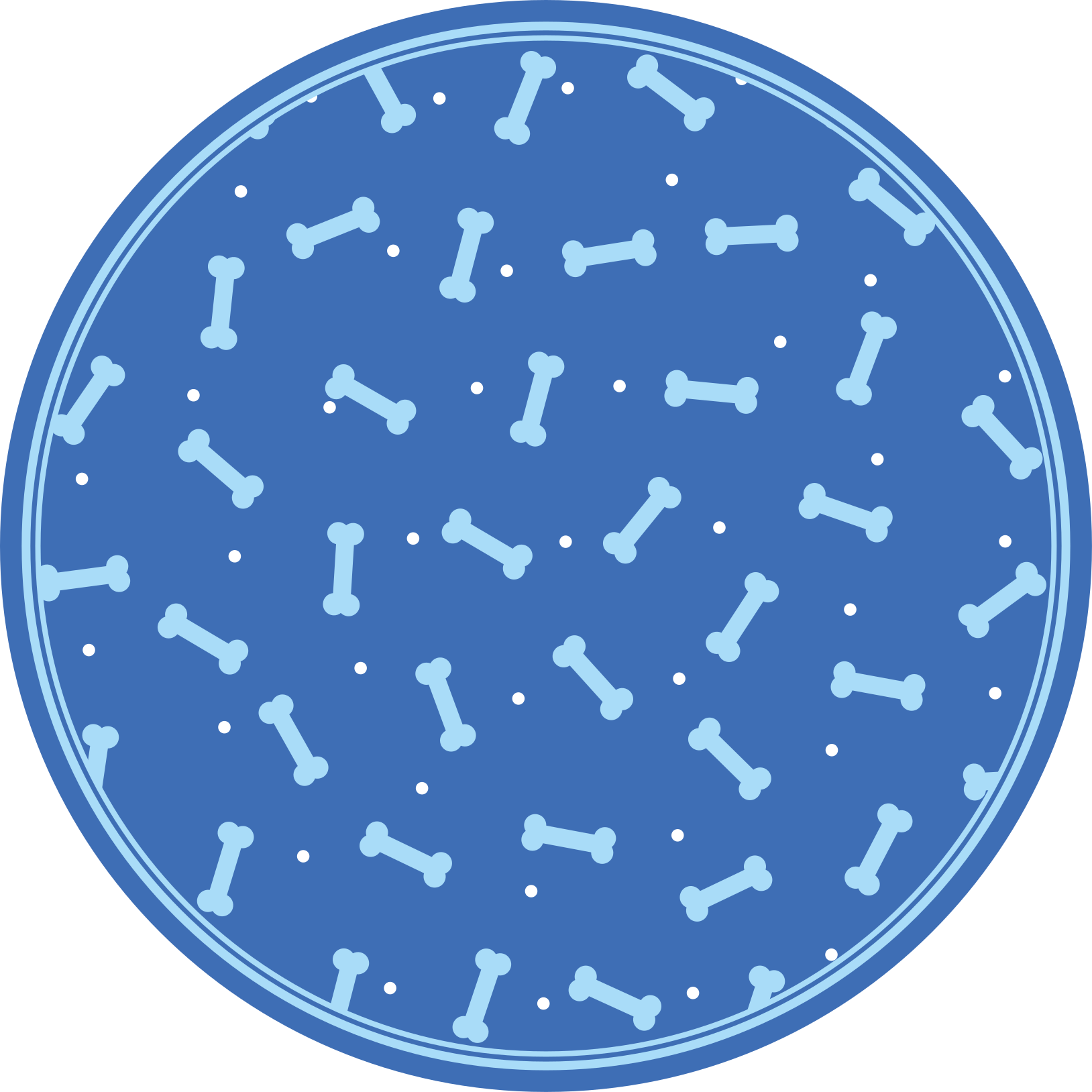 Covoruri vinil rotund jocul modelului osos - TenStickers