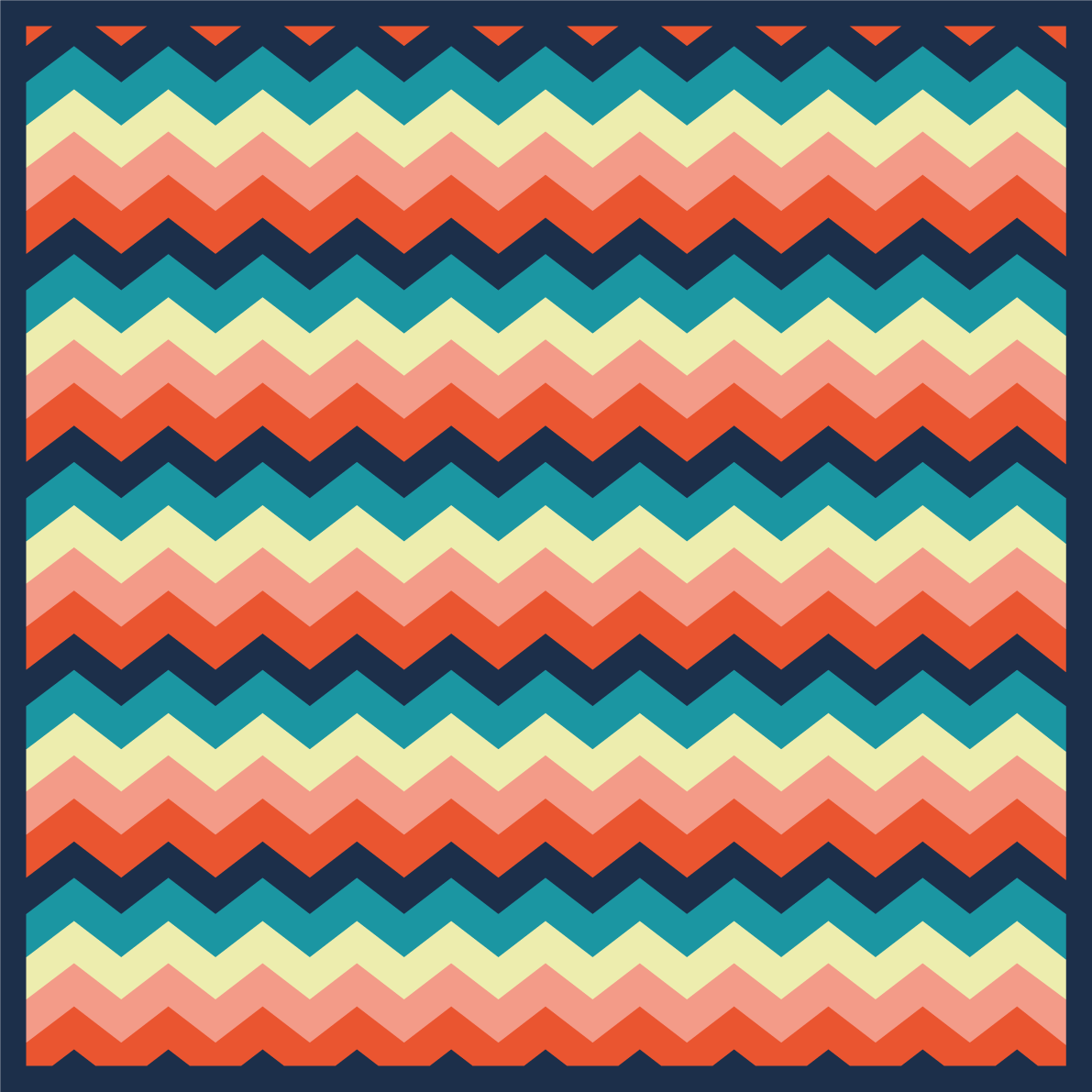 Covor de vinil stele motiv vibrant cu chevron - TenStickers