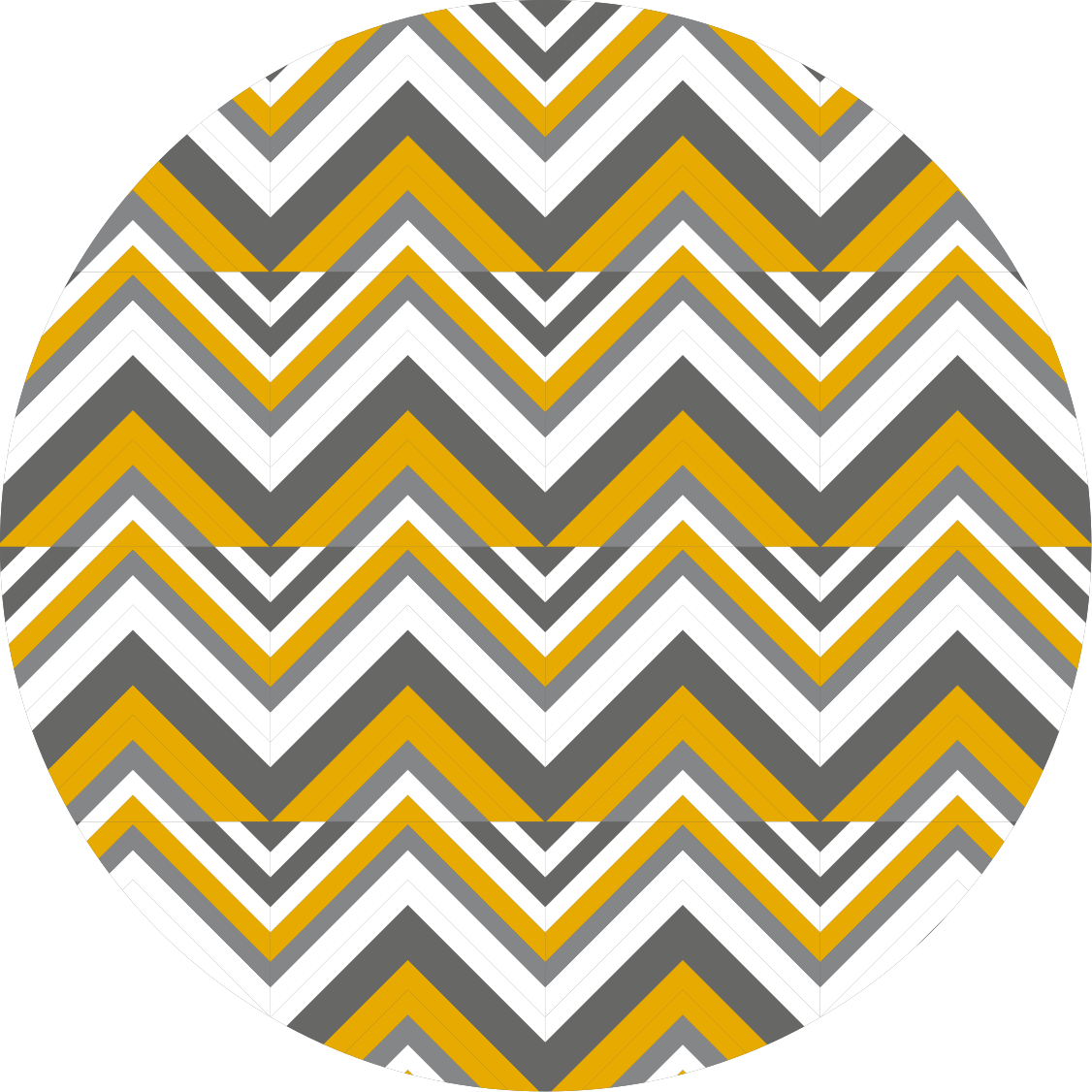 Covor de vinil geometric chevron gri și galben - TenStickers