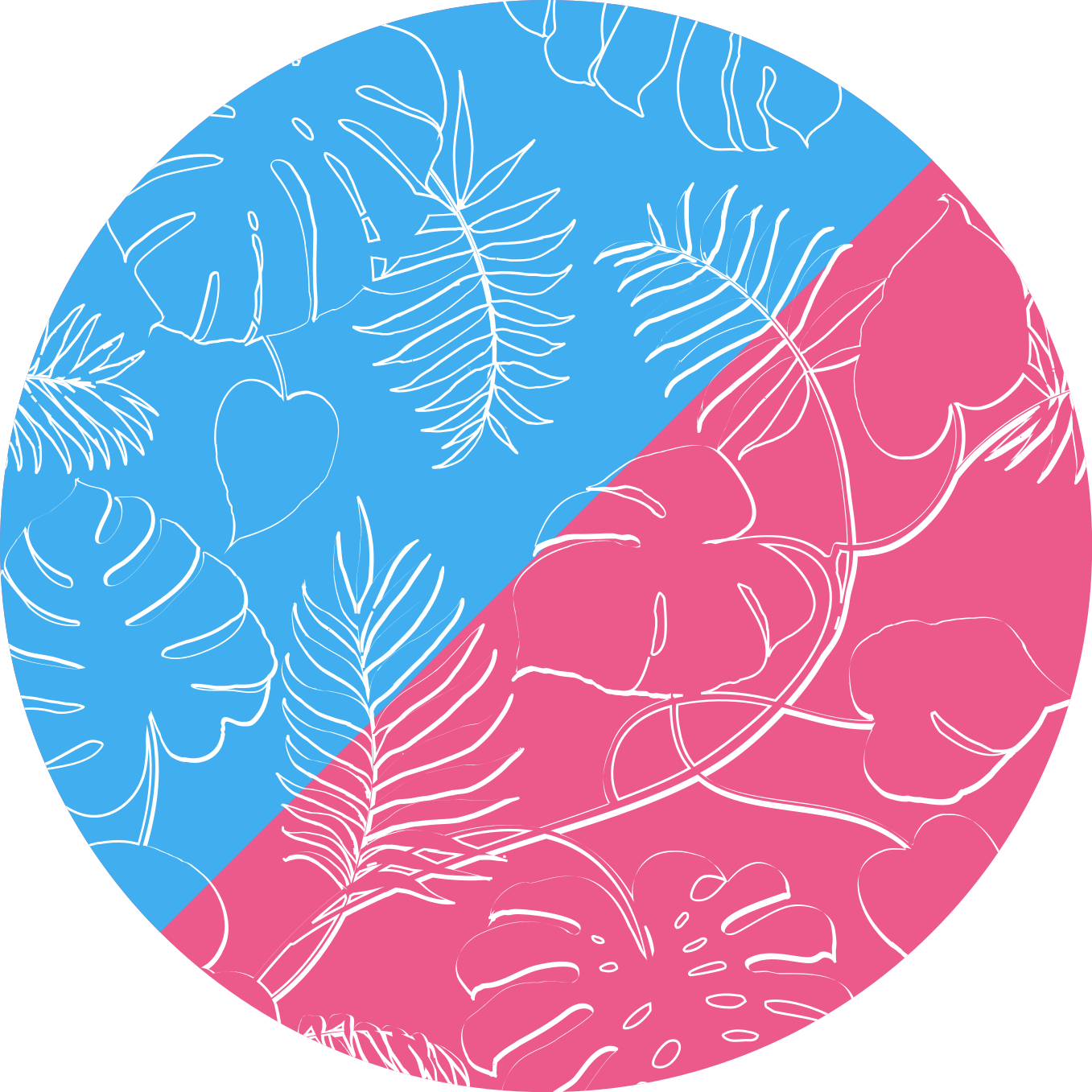 Covor vinil cu aspect de natura tropice verzi - TenStickers