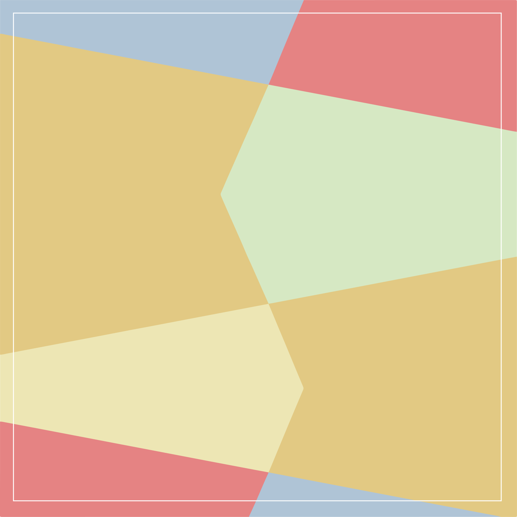 Covor de vinil geometric compoziție geometrică vibrantă - TenStickers