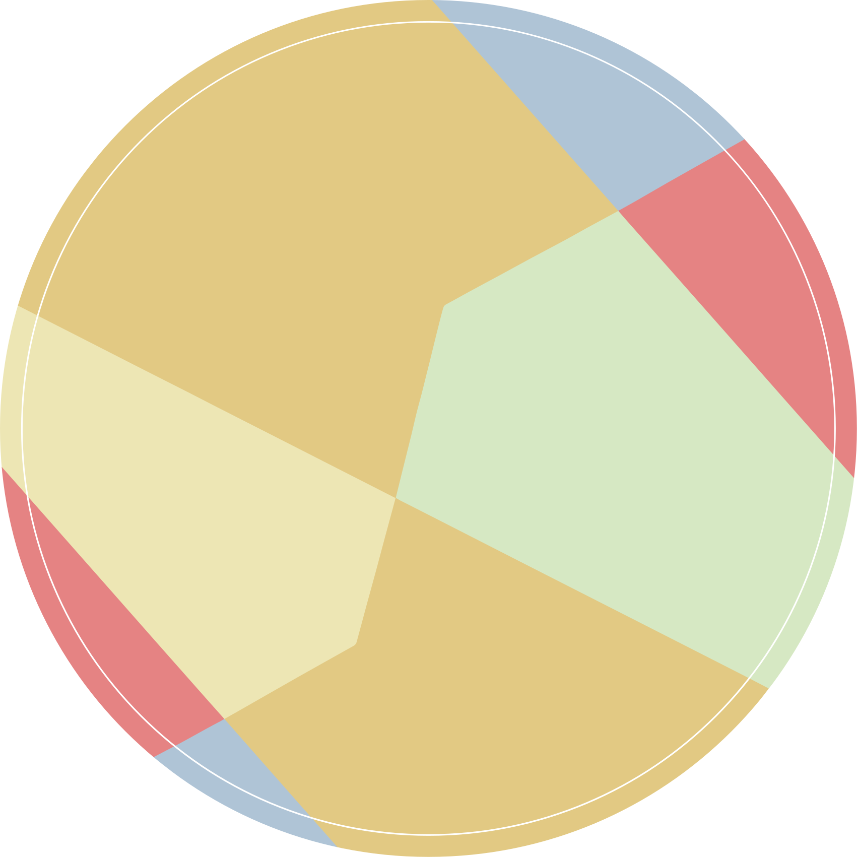 Covor de vinil geometric blocuri de culoare unghiulare - TenStickers