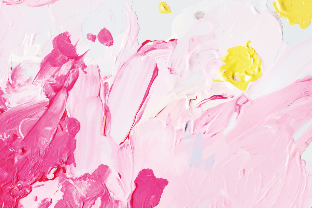 Covor vinil cu aspect de natura nuanțe florale abstracte - TenStickers