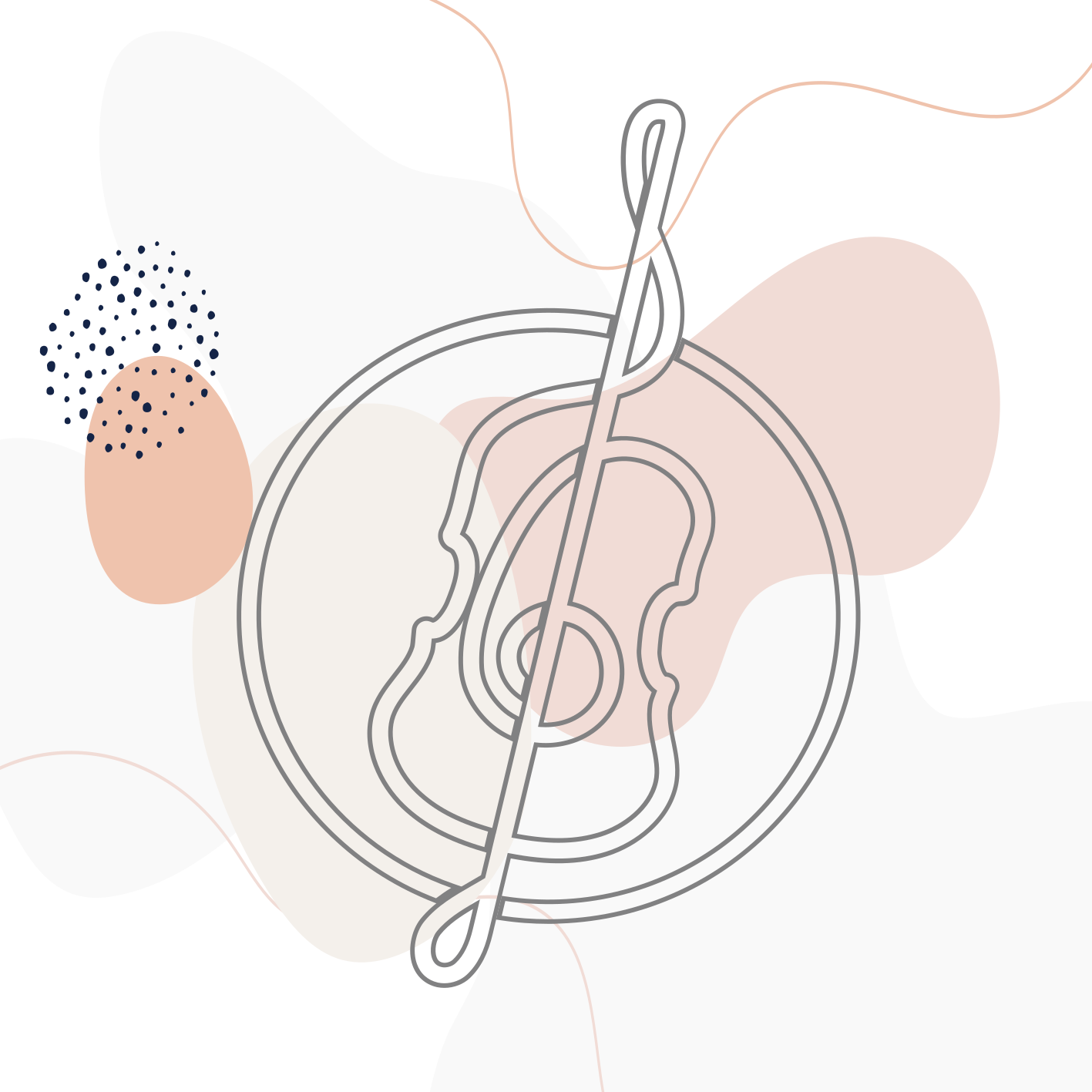 Covor vinil modern conturul notei muzicale - TenStickers