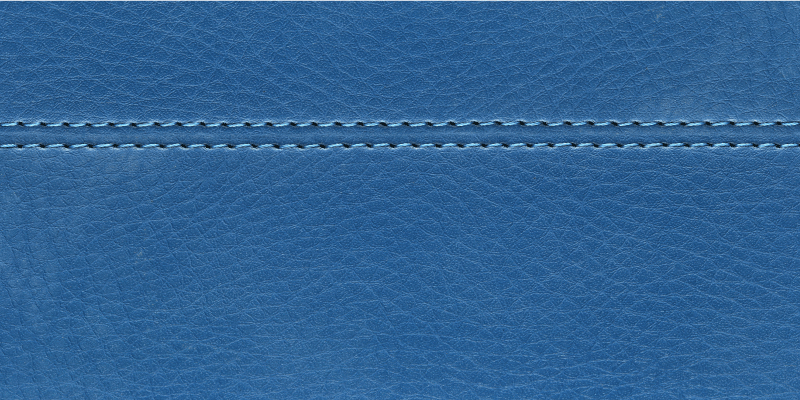Covor vinil lemn cusături din piele albastră - TenStickers