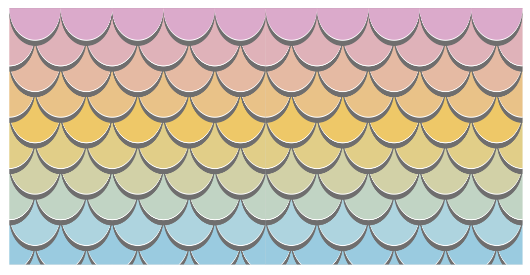 Covor din vinil model de solzi colorați - TenStickers