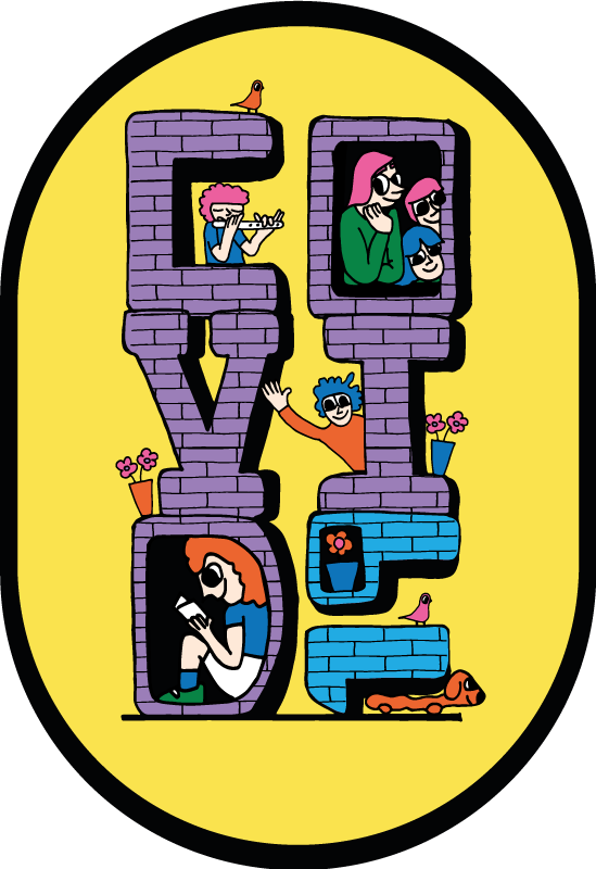 Alții covor de vinil personaje covid care stau acasă - TenStickers