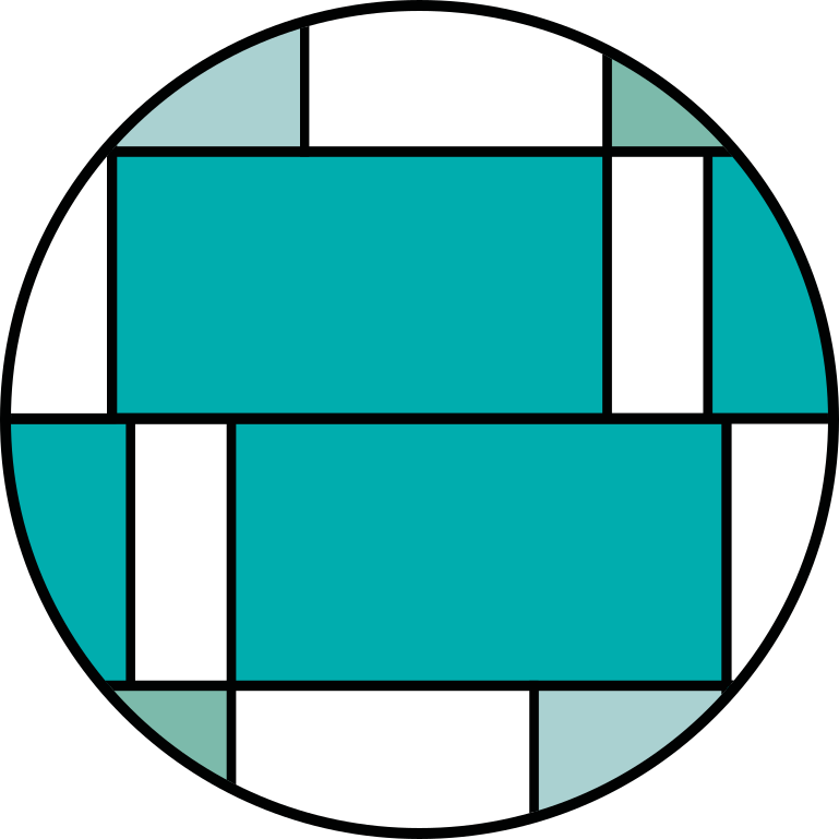 Covor vinil modern cu motiv geometric turcoaz - TenStickers