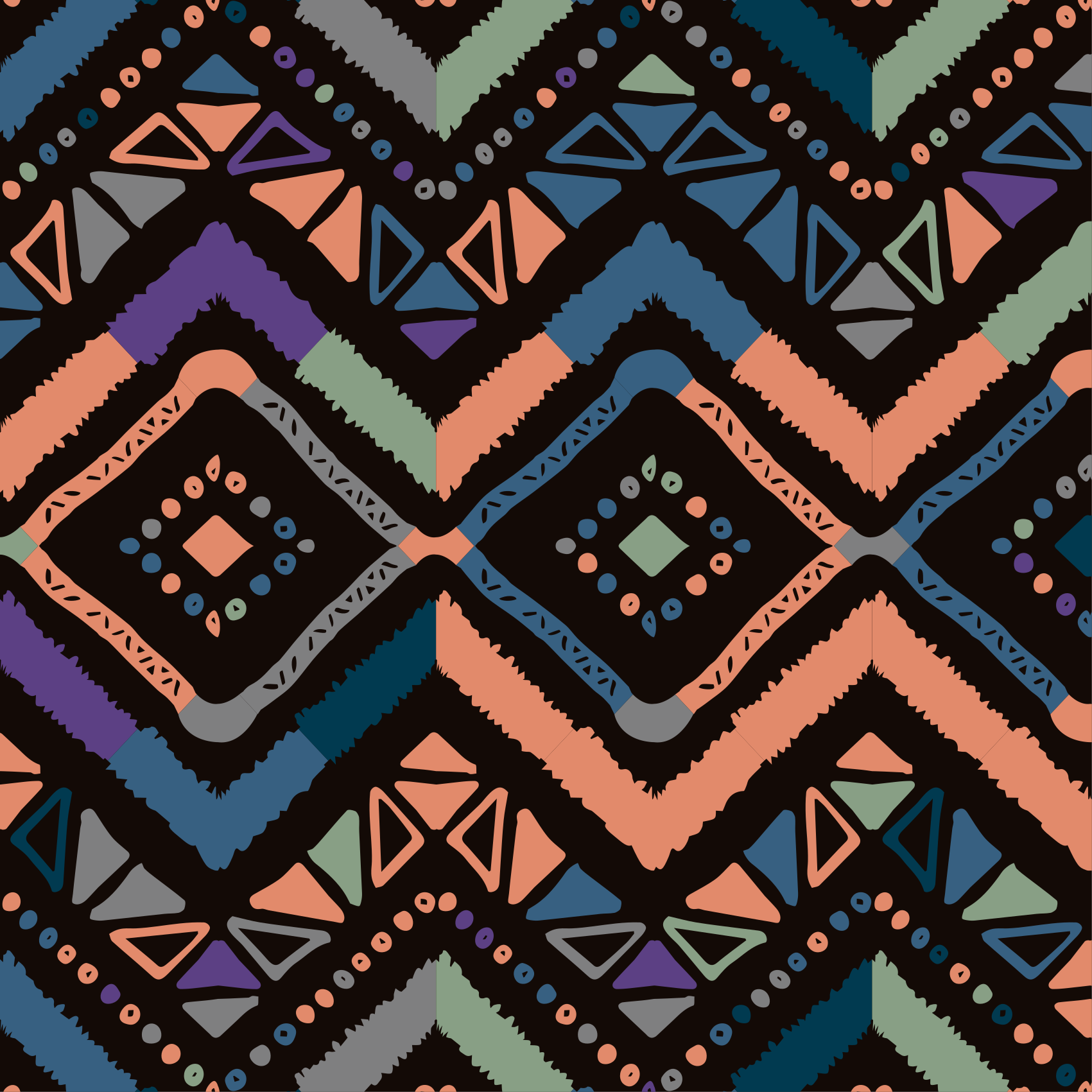 Covor de vinil scandinav secțiuni geometrice de culoare - TenStickers