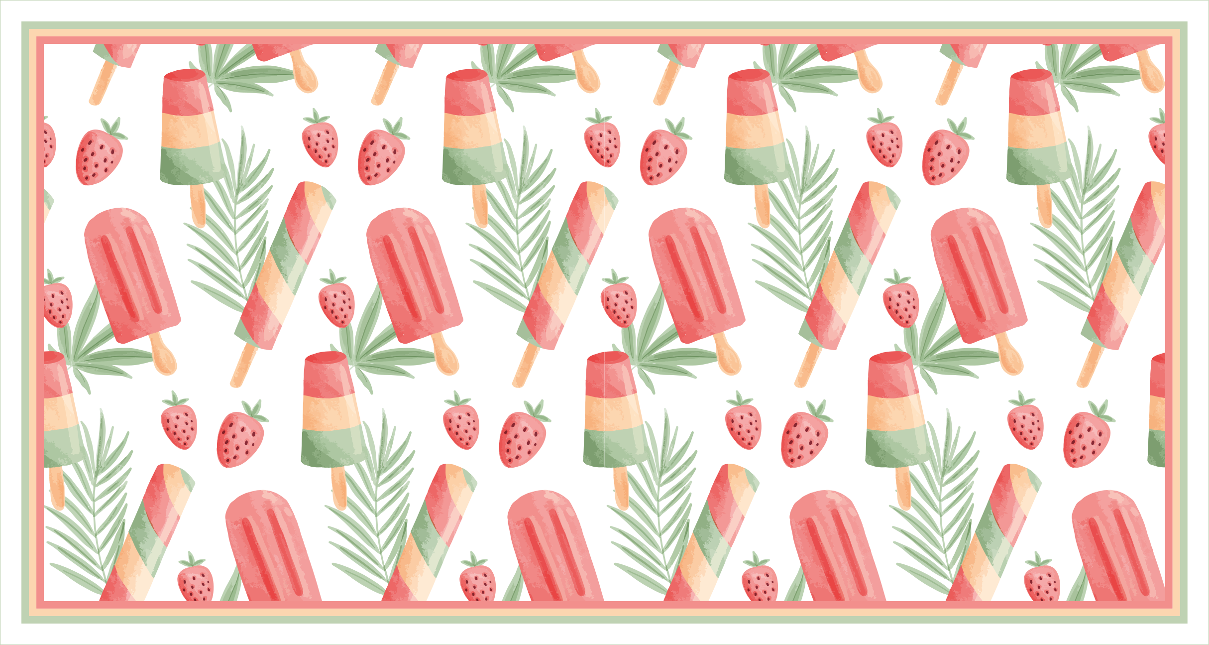 Alții covor de vinil delicii colorate cu gheață - TenStickers