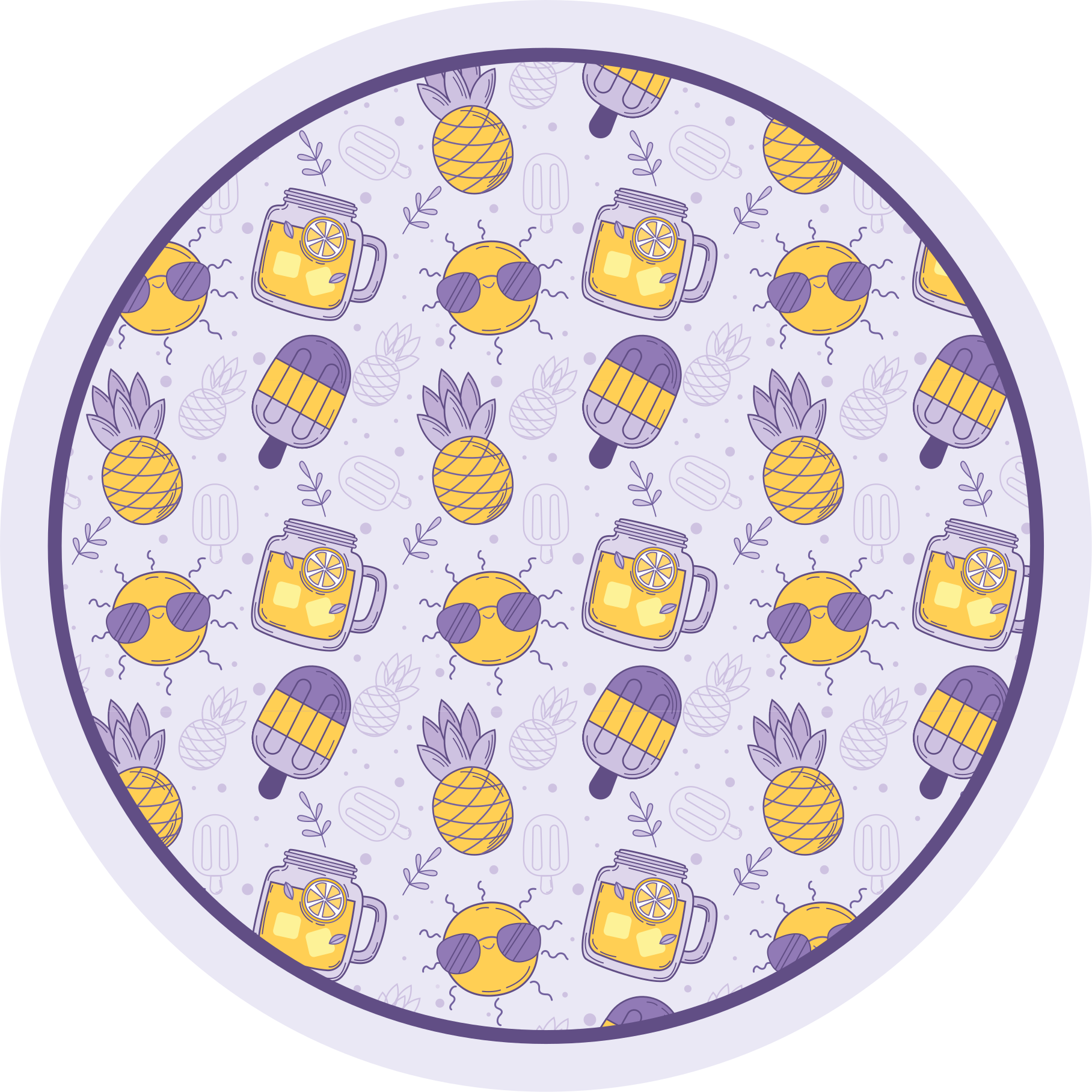 Alții covor de vinil distracție tropicală de vară - TenStickers