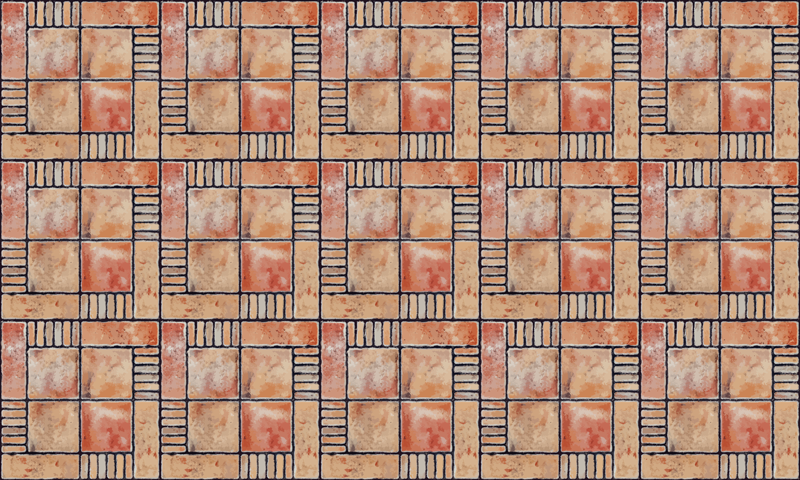 Covor vinil efect de țiglă modele hașurate încrucișat - TenStickers