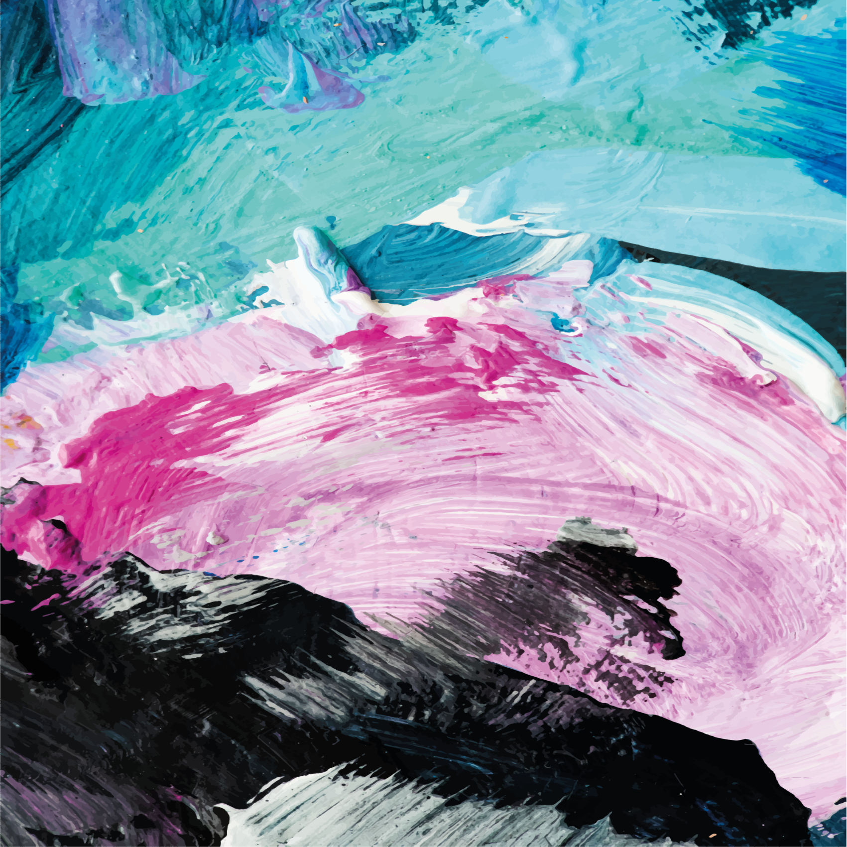 Covor din vinil explozie abstractă de culori - TenStickers