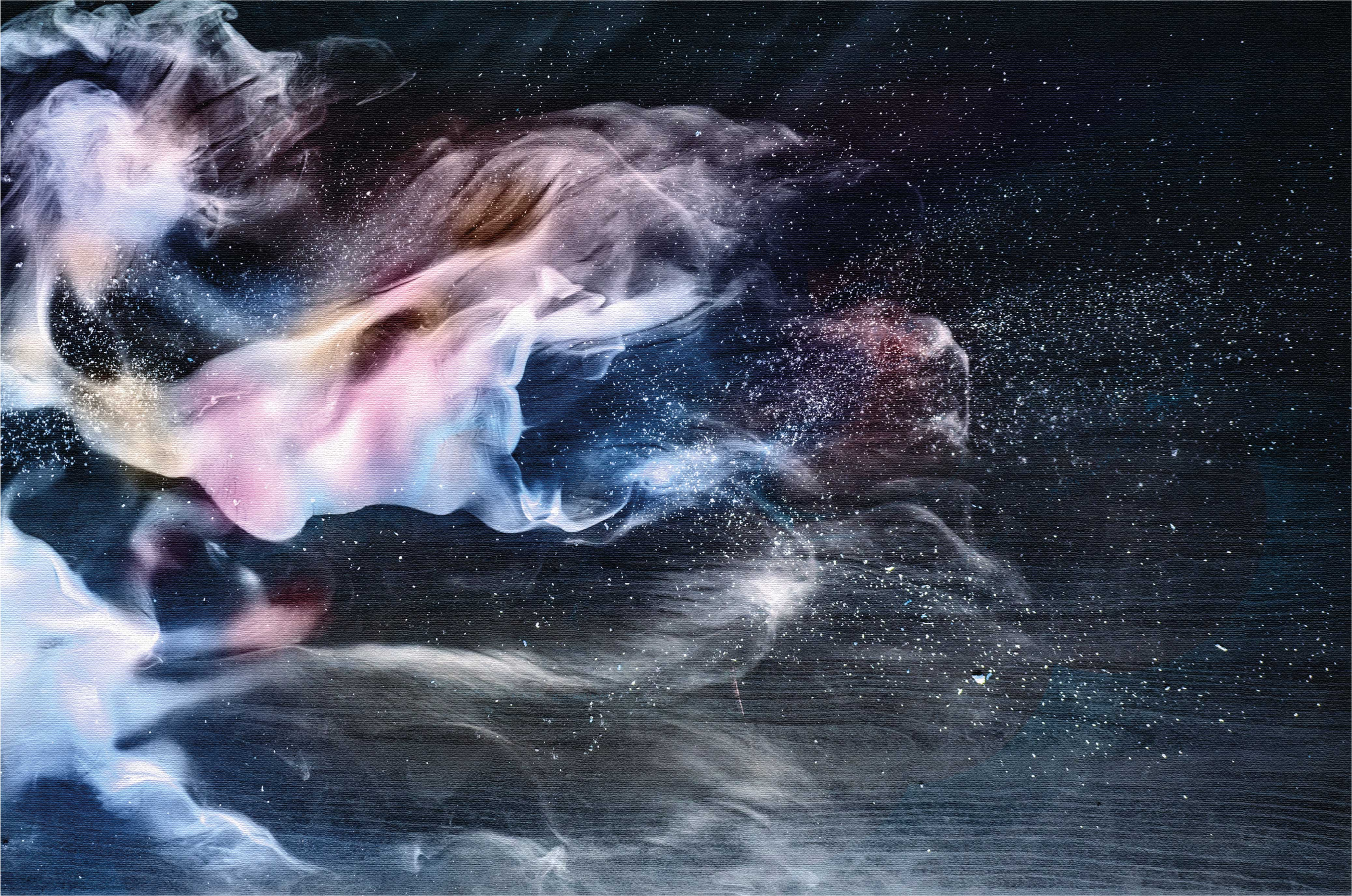 Covor de vinil Adolescenți fum cosmic se învârte - TenStickers