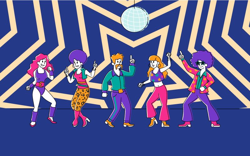 Alții covor de vinil petrecere disco dansantă - TenStickers