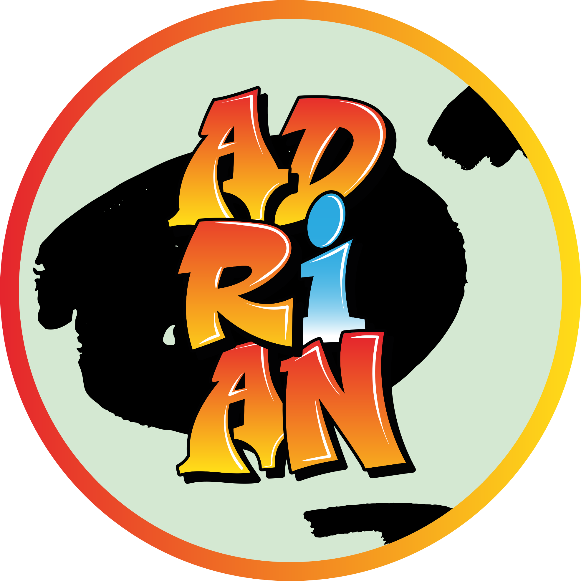 Covor de vinil cu nome design colorat al numelui - TenStickers