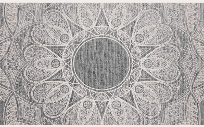 Covor vinil mandala motiv rotund sofisticat - TenStickers