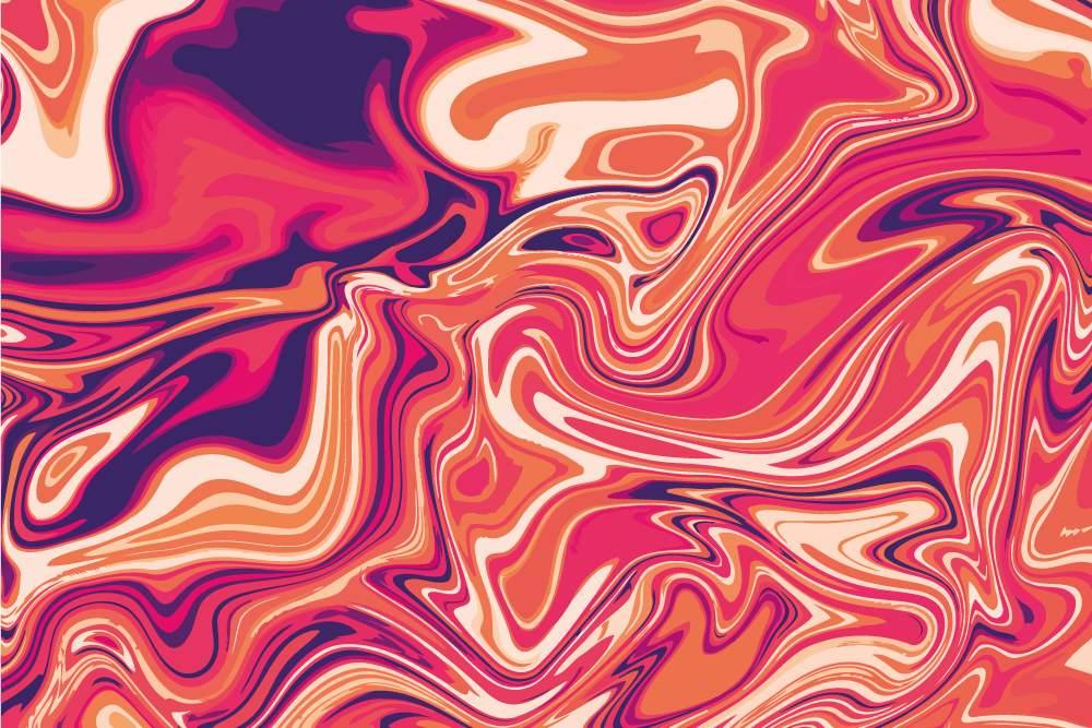 Covor vinil modern motiv vibrant de vârtej - TenStickers