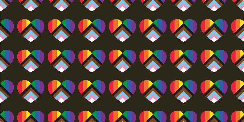 Covor de vinil Adolescenți modele de inimioare colorate - TenStickers