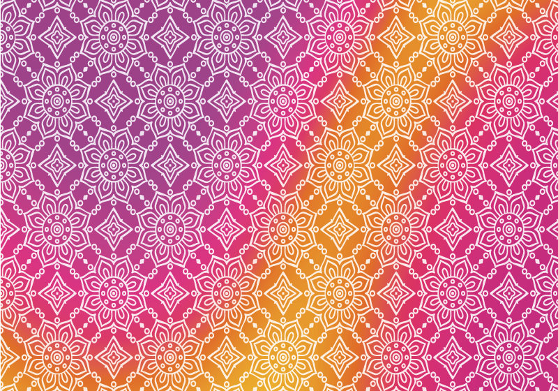 Covor vinil mandala gradient elegant - TenStickers