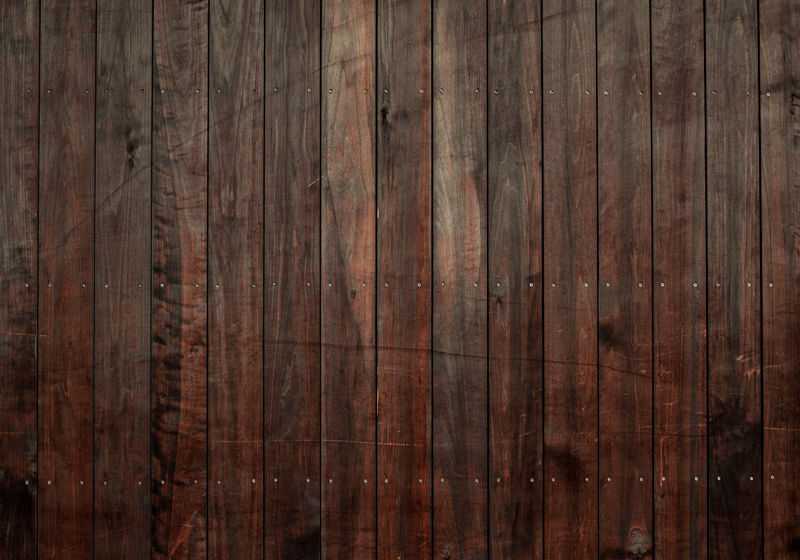 Scânduri maro cu covor din vinil efect textură lemn - TenStickers