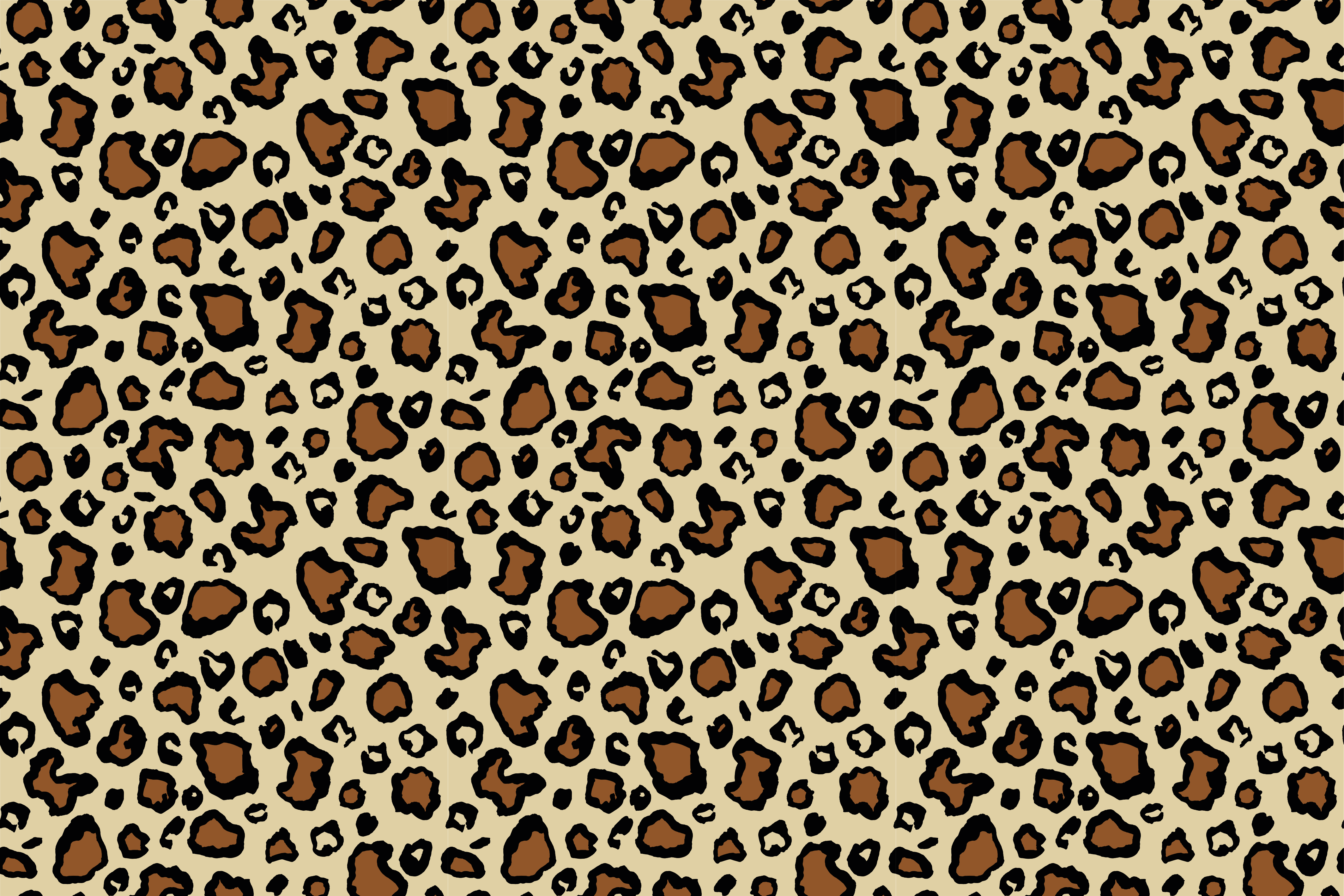 Covor vinil print animalier motivul petelor de leopard - TenStickers