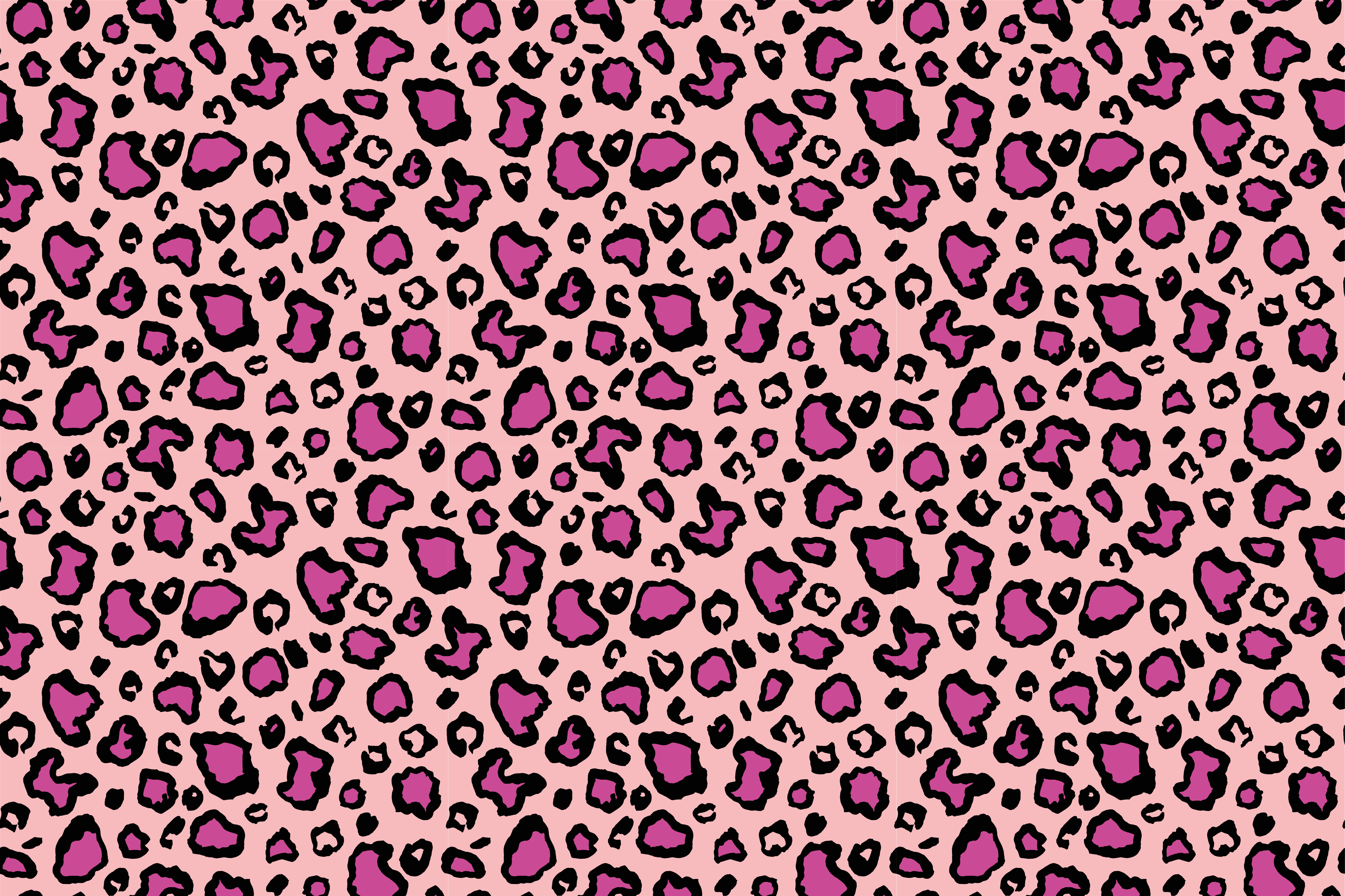 Covor vinil print animalier puncte de leopard trandafiri - TenStickers