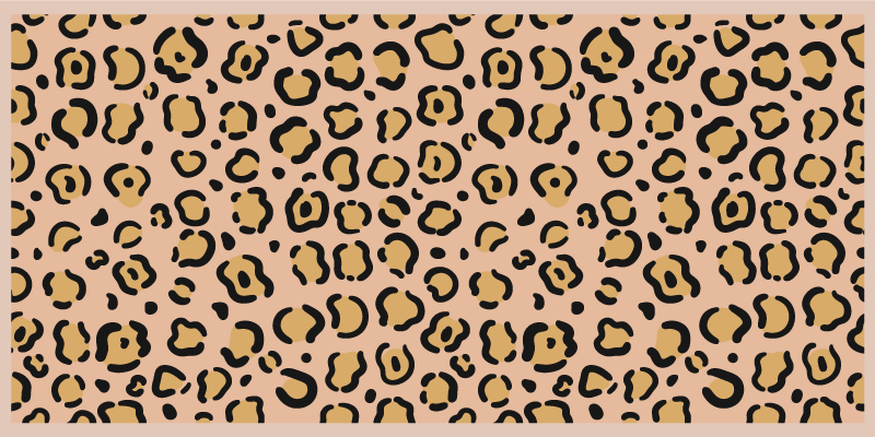 Covor dormitor leopard pastel color print - TenStickers