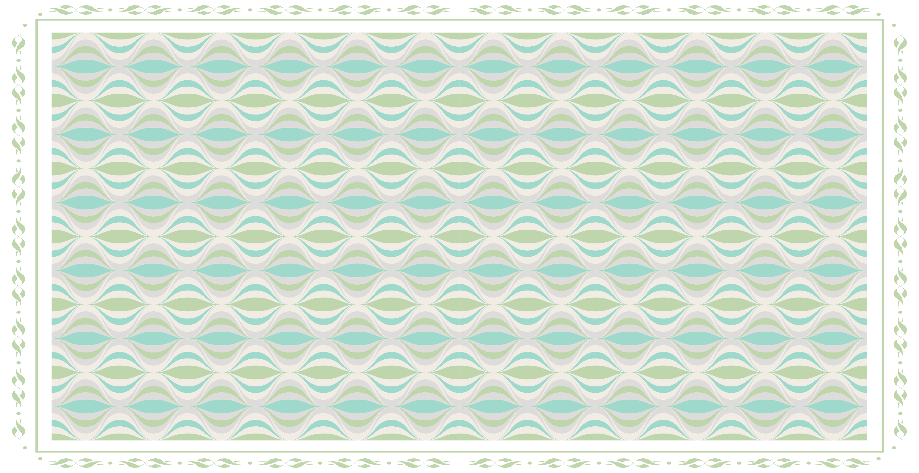 Covor vinil efect de țiglă motiv curbat - TenStickers