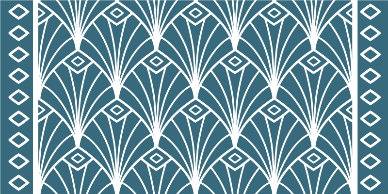 Alții covor de vinil modele art deco - TenStickers